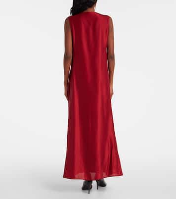 Robe longue Syd en satin | Khaite