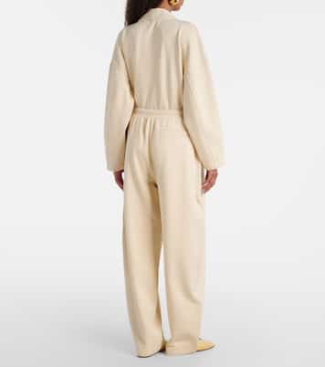 Cotton-blend jersey wide-leg sweatpants | Sportmax