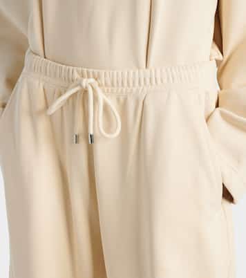 Cotton-blend jersey wide-leg sweatpants | Sportmax