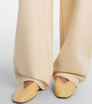 Cotton-blend jersey wide-leg sweatpants | Sportmax