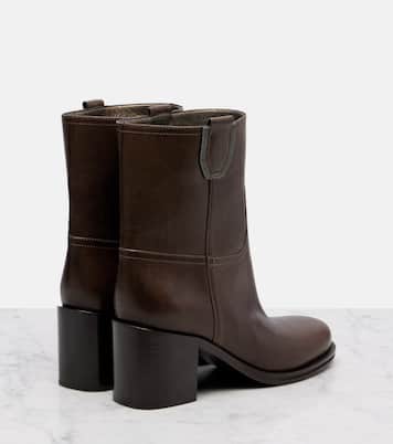 Leather ankle boots | Brunello Cucinelli