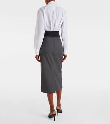 Jupe crayon Finire en laine vierge | Sportmax