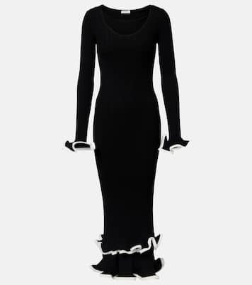 Vestido midi Solani de punto acanalado | Simkhai