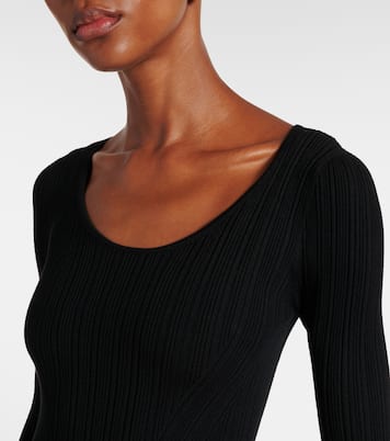 Vestido midi Solani de punto acanalado | Simkhai