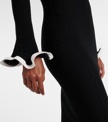 Vestido midi Solani de punto acanalado | Simkhai