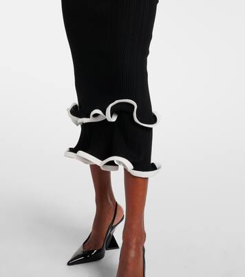 Vestido midi Solani de punto acanalado | Simkhai