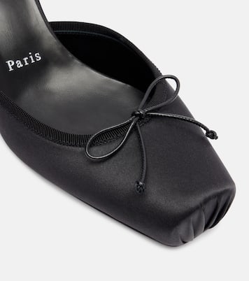 Cassia 55 satin slingback pumps | Christian Louboutin