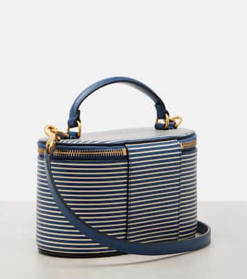 VLogo Mini striped leather vanity bag | Valentino Garavani