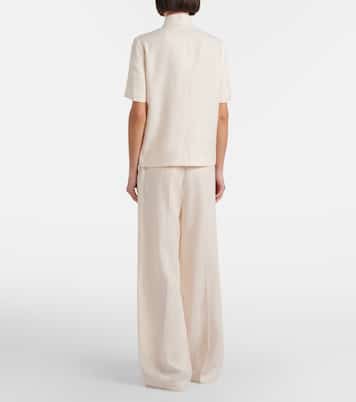 Lodger linen and wool wide-leg pants | Loro Piana