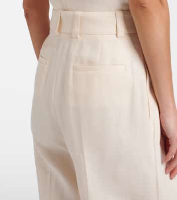 Lodger linen and wool wide-leg pants | Loro Piana