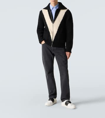 Open leather sneakers | Valentino Garavani