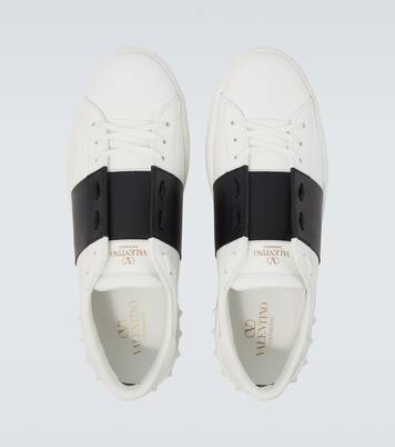Open leather sneakers | Valentino Garavani
