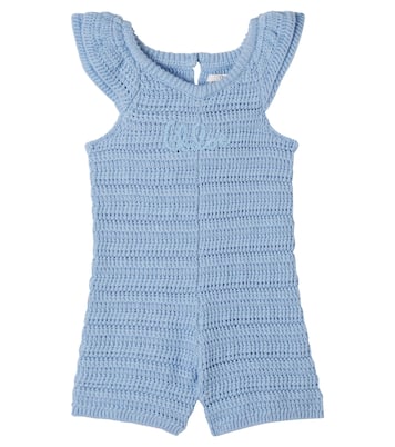 Baby crochet cotton playsuit | Chloé Kids