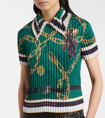 Printed pleated top | Acne Studios