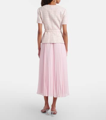 Abito midi con paillettes e cristalli | Self-Portrait