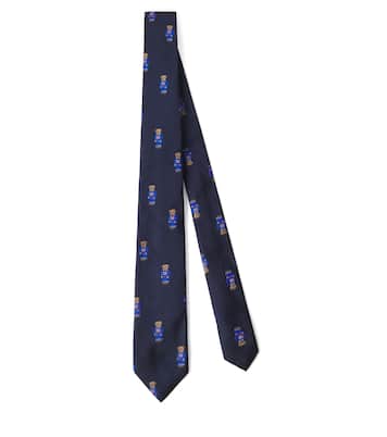 Polo Bear silk jacquard tie | Polo Ralph Lauren Kids