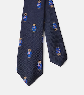 Polo Bear silk jacquard tie | Polo Ralph Lauren Kids
