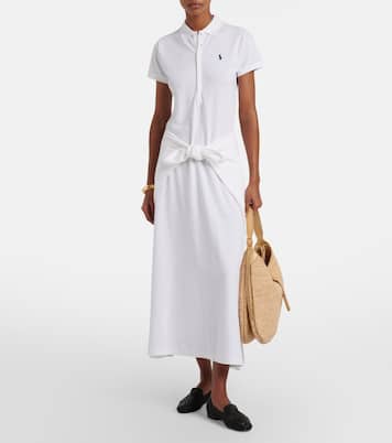 Cotton-blend piqué polo dress | Polo Ralph Lauren