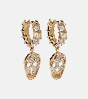 Crystal-embellished drop earrings | McQueen