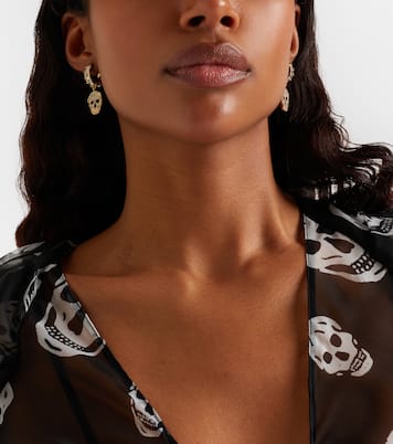 Crystal-embellished drop earrings | McQueen