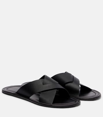 Sandalen Malick Cross aus Leder | The Row