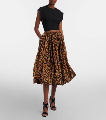 Midirock aus Taft | Alaïa