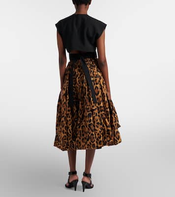 Midirock aus Taft | Alaïa