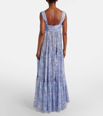 Floral cotton voile maxi dress | Chloé
