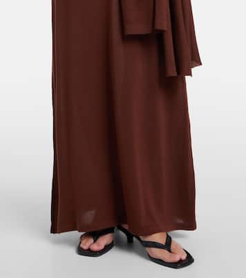 Lace-trimmed maxi dress | Aya Muse