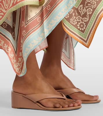 Plateau-Sandalen aus Leder | Gianvito Rossi