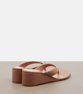 Plateau-Sandalen aus Leder | Gianvito Rossi