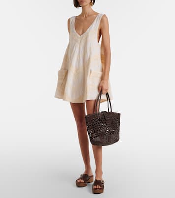 Vestido corto de algodón con croché | Juliet Dunn