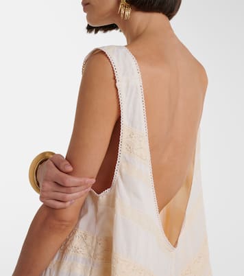 Vestido corto de algodón con croché | Juliet Dunn