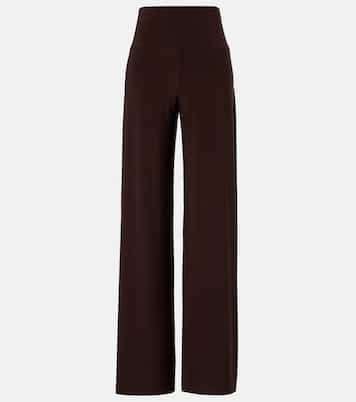 Weite High-Rise-Hose aus Jersey | Norma Kamali