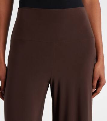 Weite High-Rise-Hose aus Jersey | Norma Kamali