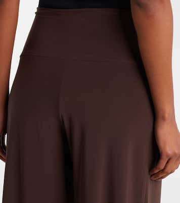 Weite High-Rise-Hose aus Jersey | Norma Kamali