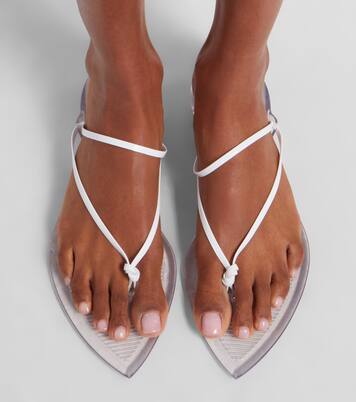 Invisible leather thong sandals | Alaïa
