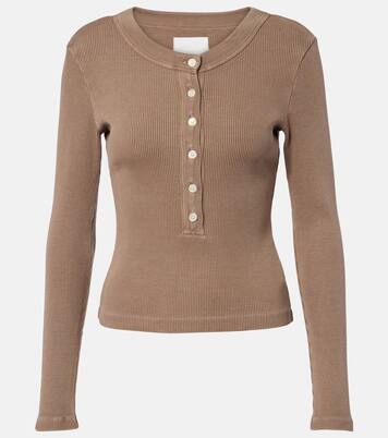 Varra ribbed-knit Henley shirt | Citizens of Humanity