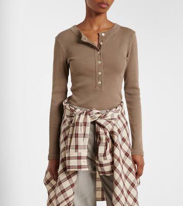 Varra ribbed-knit Henley shirt | Citizens of Humanity