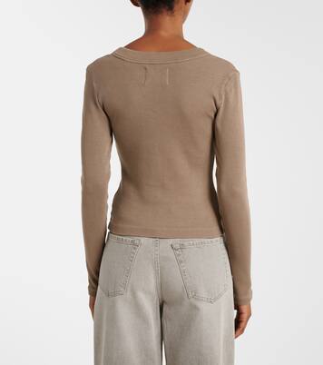 Varra ribbed-knit Henley shirt | Citizens of Humanity