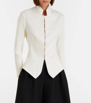 Brianda linen satin jacket | The Row
