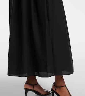 Naya gathered cotton and silk maxi skirt | Loulou de Saison