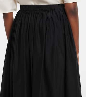 Naya gathered cotton and silk maxi skirt | Loulou de Saison