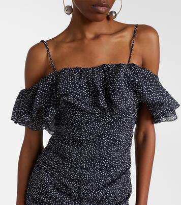 Davilia draped polka-dot cotton minidress | Marant Etoile