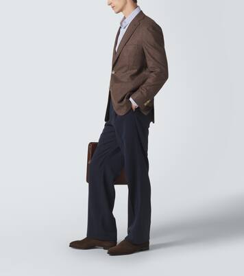 Merlin suede loafers | George Cleverley