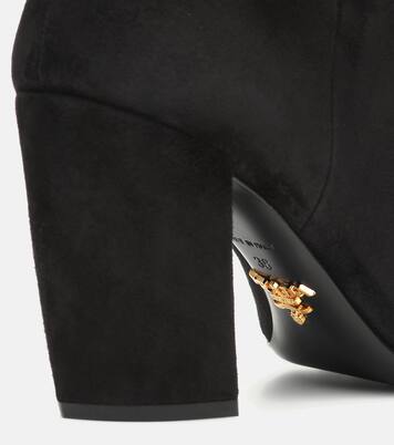 Suede over-the-knee boots | Prada