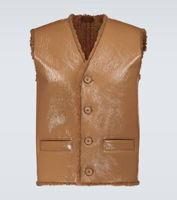 Weste mit Shearling | Prada
