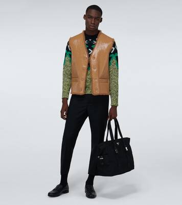 Weste mit Shearling | Prada