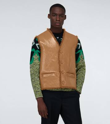 Weste mit Shearling | Prada