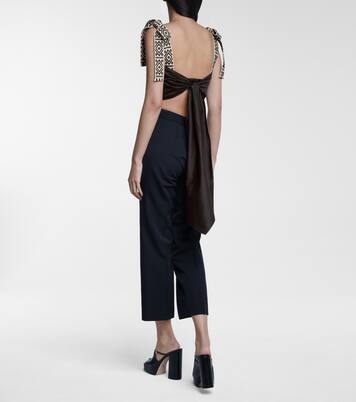 Cropped-Top Rituals aus Popeline | Johanna Ortiz